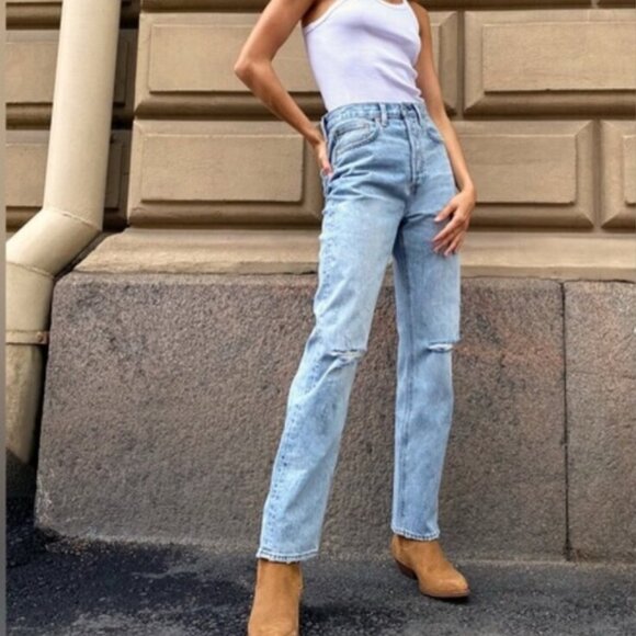 Aritzia Denim Forum The Joni Loose Fit High Rise Jeans - Picture 1 of 9